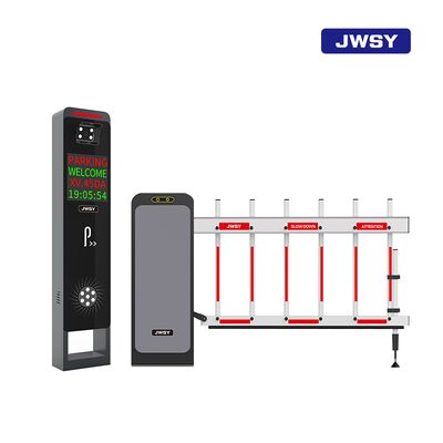 Gray Astronaut Series Fence Barrier Gate With Warrior Series LED LPR Machine