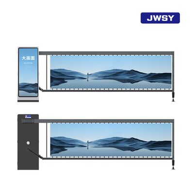 J-GZ101 Advertising Barrier Gate with LED Night Mode Large-Screen Display and 200W Motor for Secure Access Control