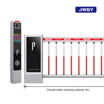 J-KZ401 Heavy-Duty Retractable Barrier Gate with 2.0mm Thick Q235 Cabinet 3~6s Adjustable Speed and Standard 6m Full Width