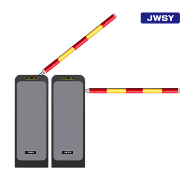 JWS-D06 Spaceman Series Barrier Gate with Sand Texture Gray Cabinet and Luminous Foam Arm Powered by 200W DC24V Motor