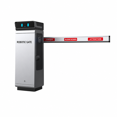 Robot Series DC24V Boom Barrier Gate with 200W Motor 6m Straight Boom and 8 Million+ Operating Cycles